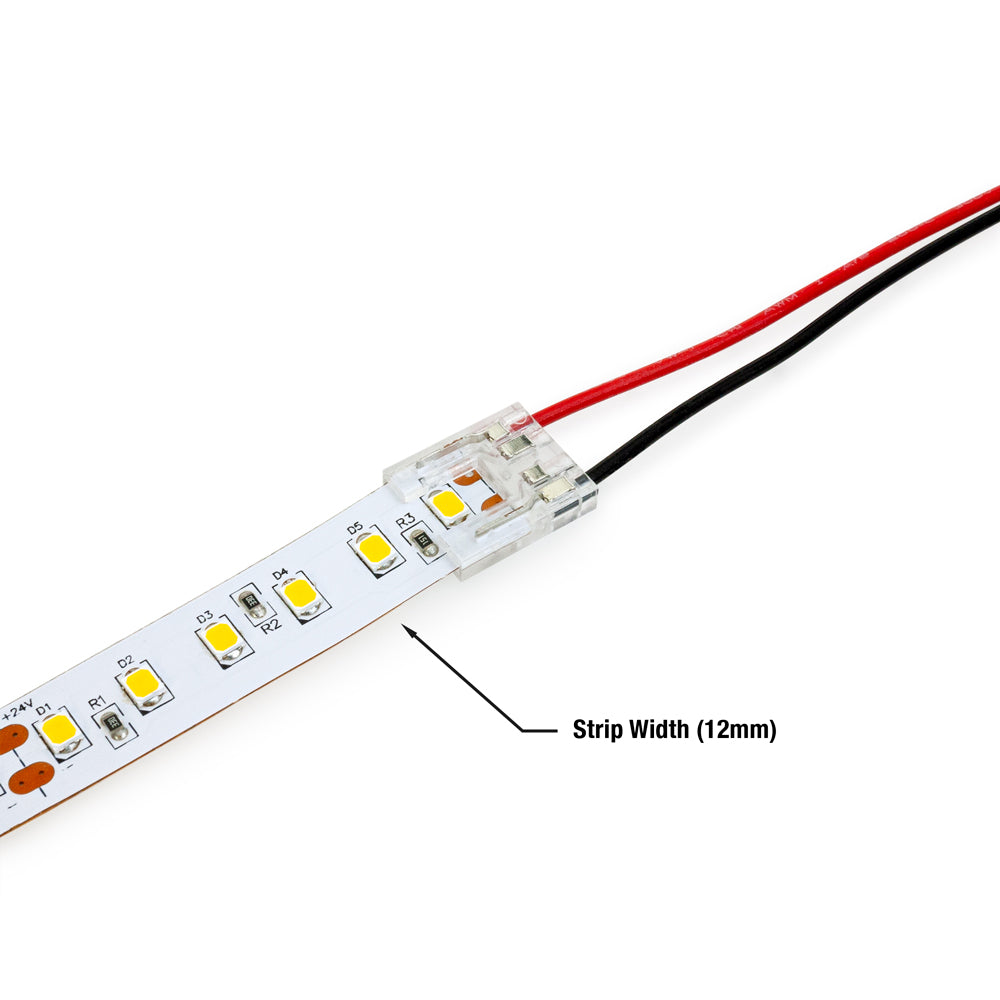 12mm Beetle LED Strip to Wire Connectors