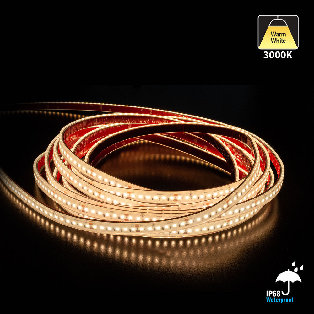 20M(65.6ft) Outdoor LED Strip Light L2835, 24V 3(w/ft) 298(Lm/ft) CCT(3K, 4K), gekpower