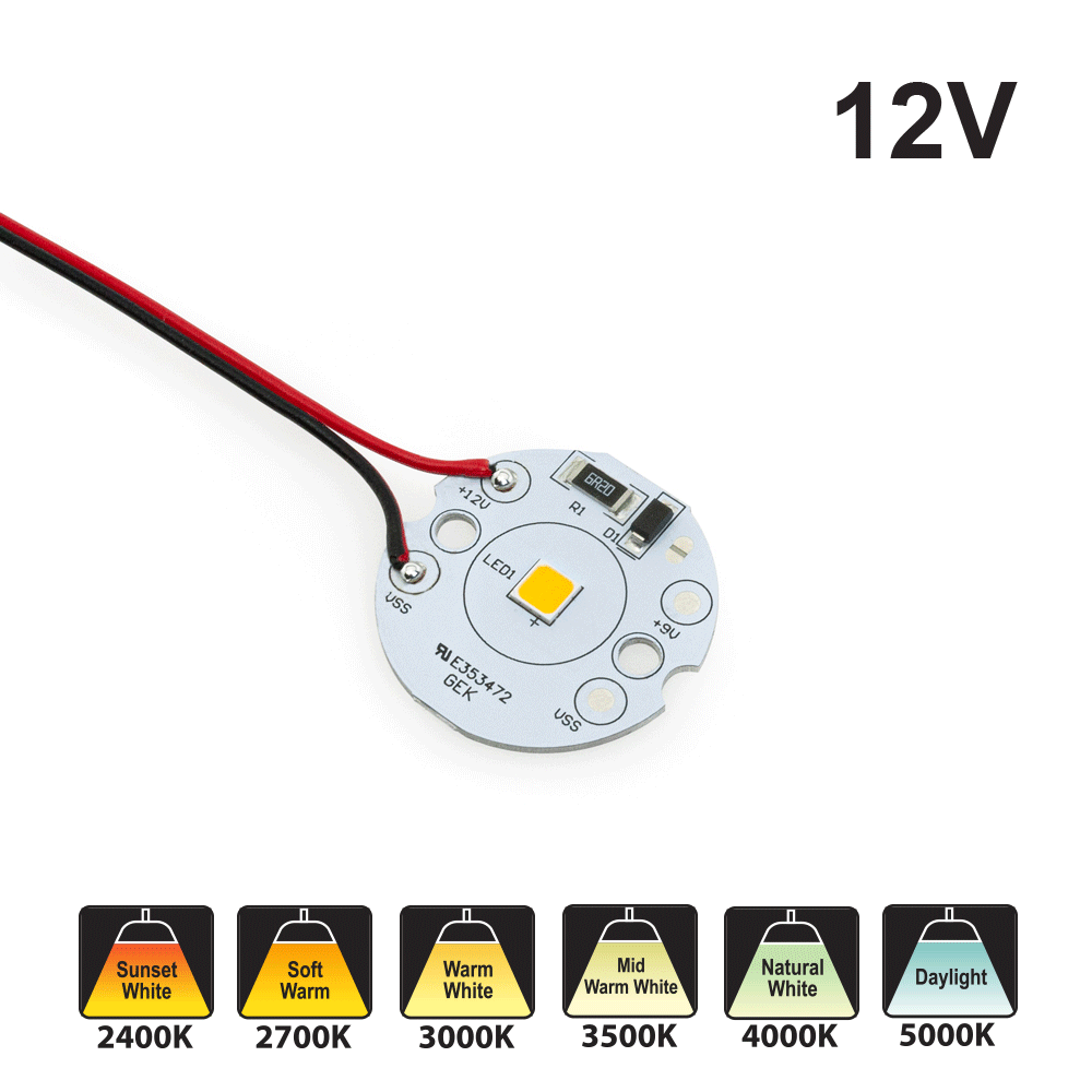 Single SMD Module 5W 12V With 6 inch Wire
