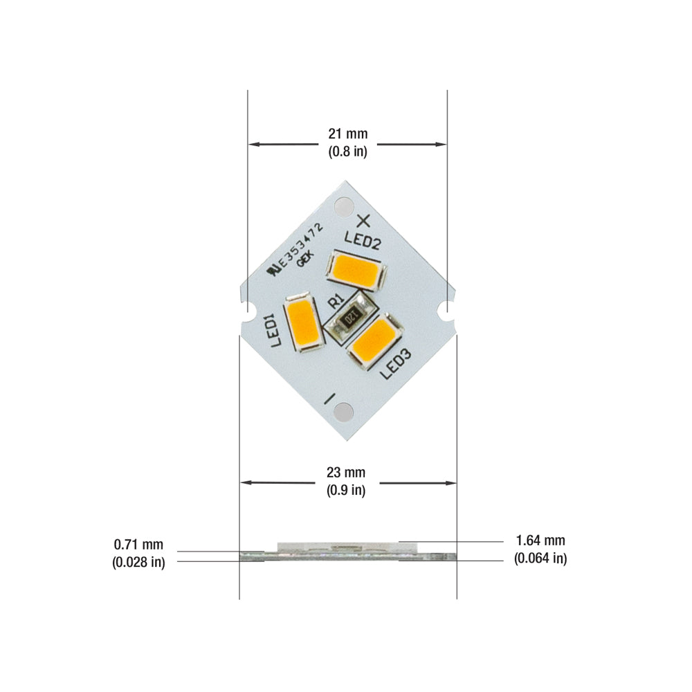 3 SMD Module 2.5W 12V With 6 inch Wire