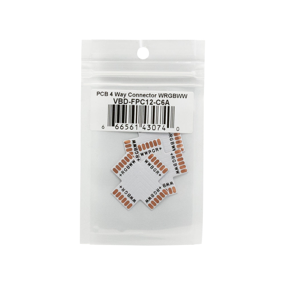 4 Way Expansion Connector For WRGBWW Strip Light(