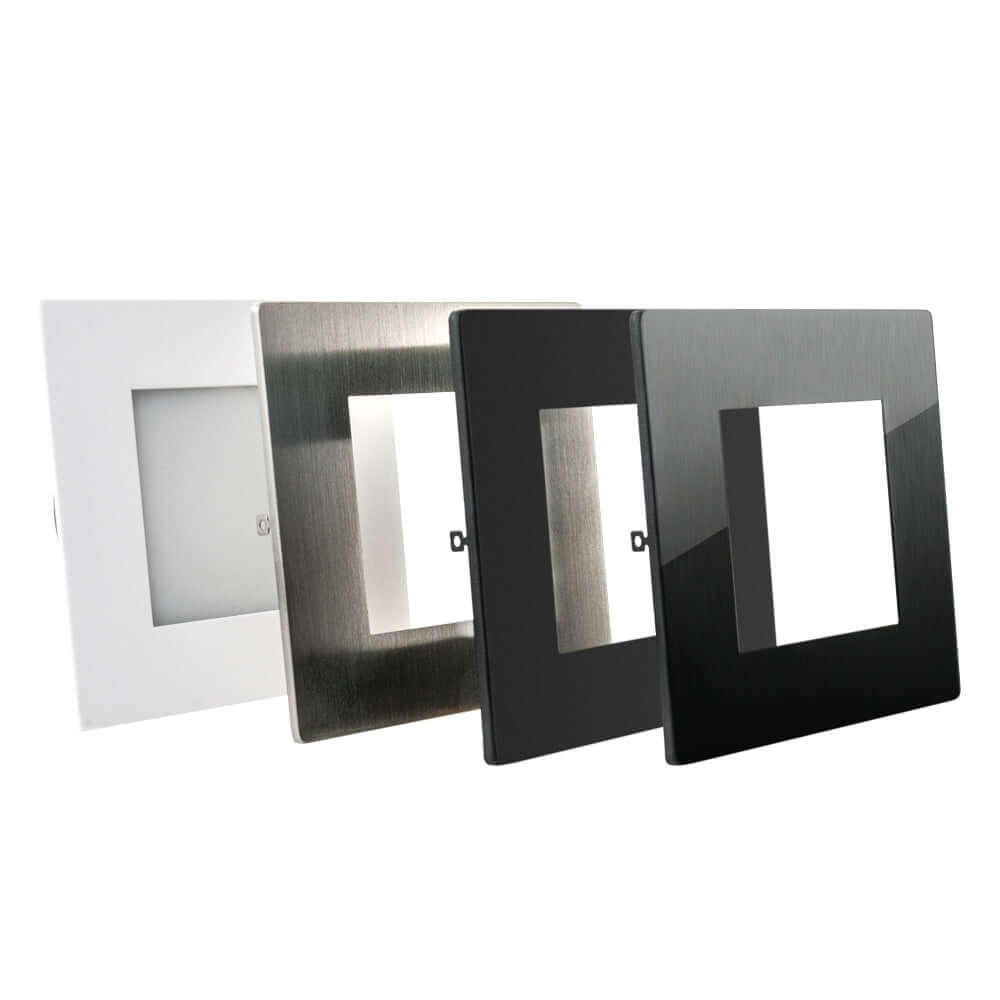 4 inch Square Flat Panel light with FT6 rated wire, 12~36V 12W 5CCT(2.7K, 3K, 3.5K, 4K, 5K)