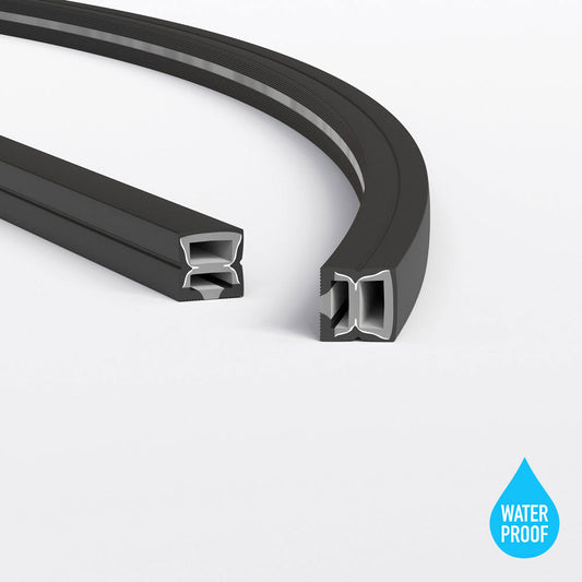 Black Silicone Flexible LED Neon channel VBD-N1010-SF-B