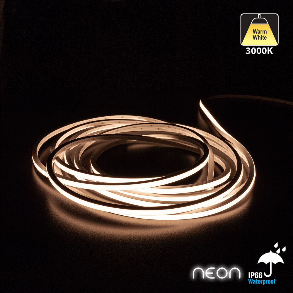 5M(16.4ft) LED Neon light Strip 24V 2.5w/ft 3000K(Warm White)