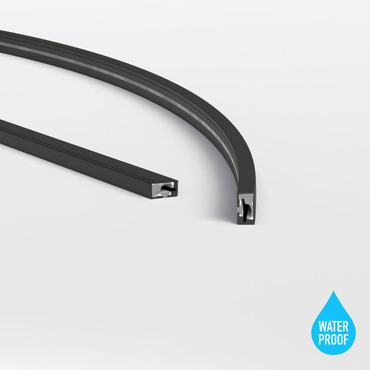 Black Silicone Flexible LED Neon channel VBD-N0612-SD-B