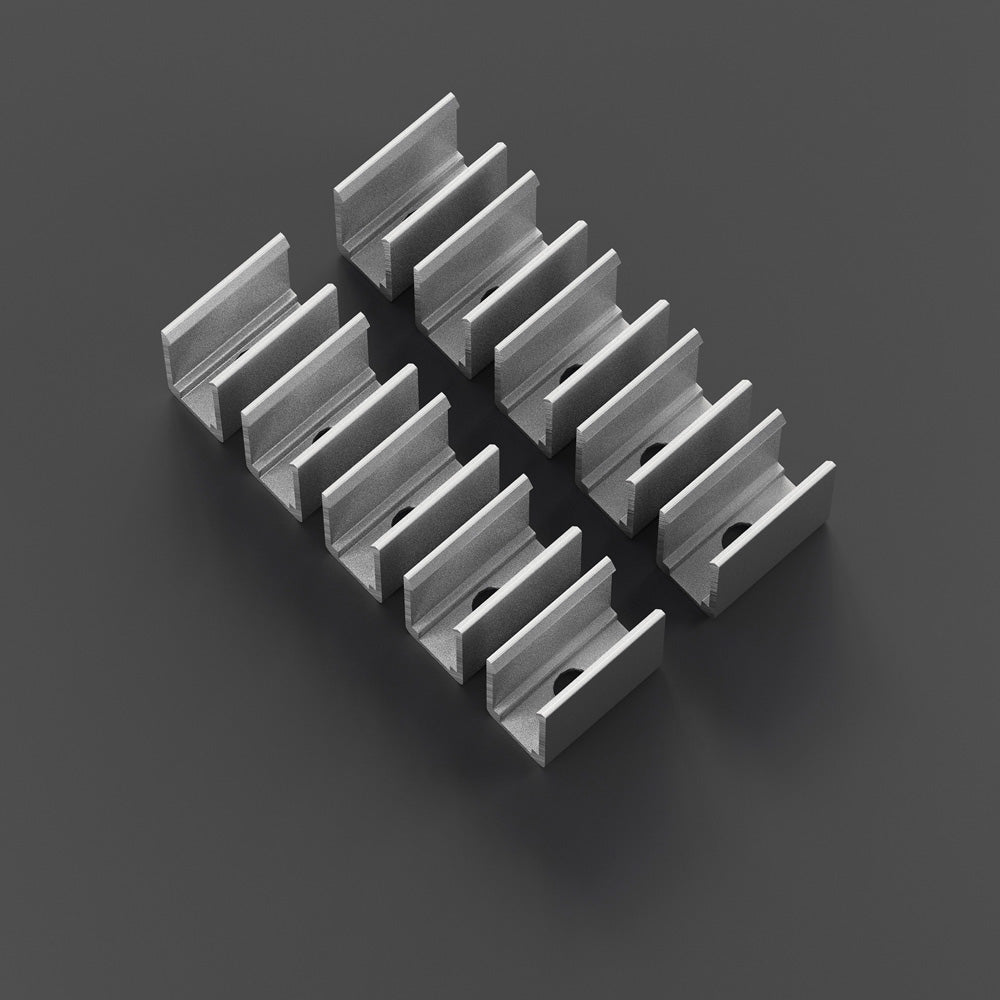 Neon LED Channel Mounting Clips VBD-CLN0612-MC - gekpower