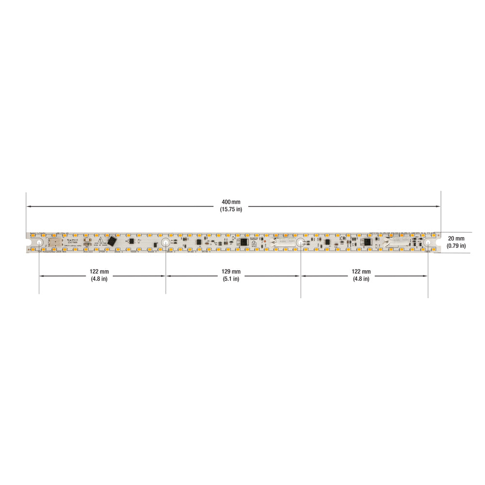 15.8 inch Linear LED Module TL40040, 120V 40W 3000K(Warm White)