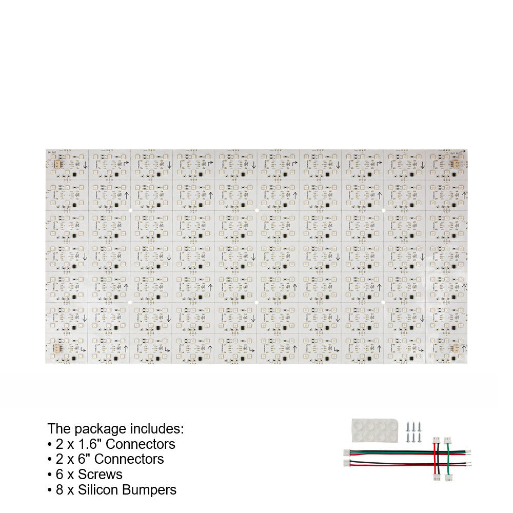 Flexible Addressable LED Backlight Sheet for behind Stone and Glass, 24V 83.1W RGB