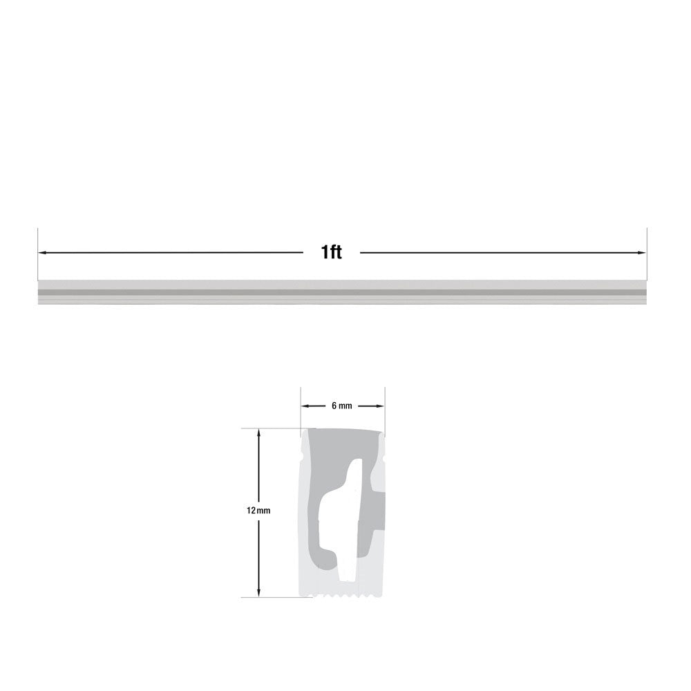 1ft(305mm) LED Neon light strip, 24V 4.5W 3000K(Warm White)