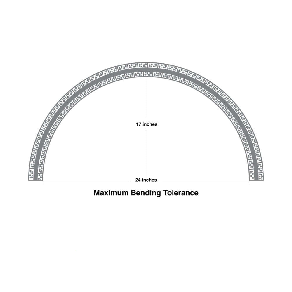 Flexible Drywall(Plaster-In) Deep Recessed Aluminum LED Channel for LED Strips 2Meters(6.5ft) VBD-CH-D12-2
