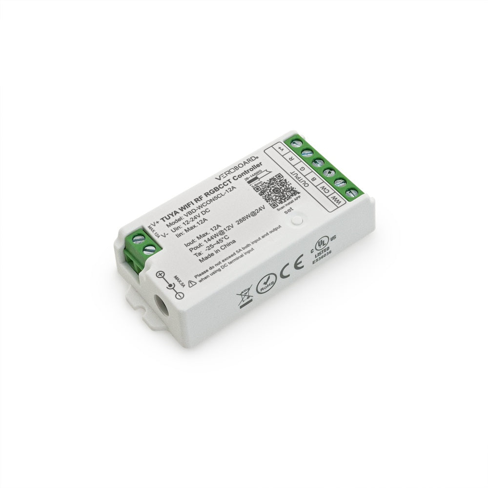 VBD-WCON5CL-12A-RGBCC RF LED Light RGBCCT Receiver 2.4G Tuya App