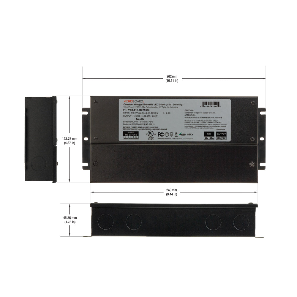 5 in 1 Dimming LED Driver VBD-012-200TR010