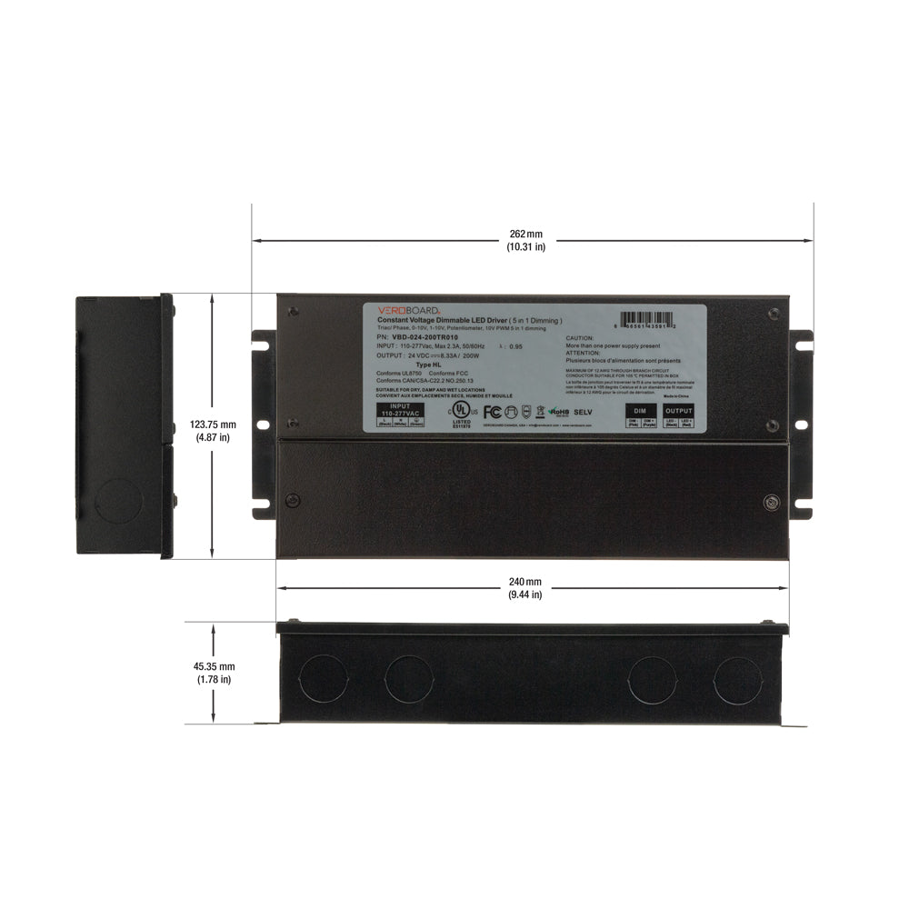 5 in 1 Dimming LED Driver VBD-024-200TR010