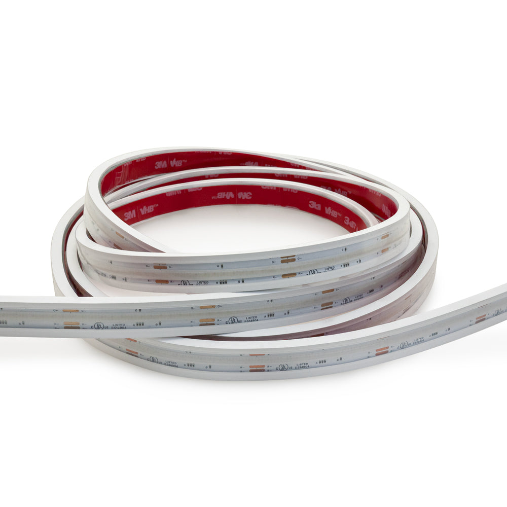 Custom cut Outdoor COB LED Strip Light, 24V 4.5(w/ft) RGB - per foot