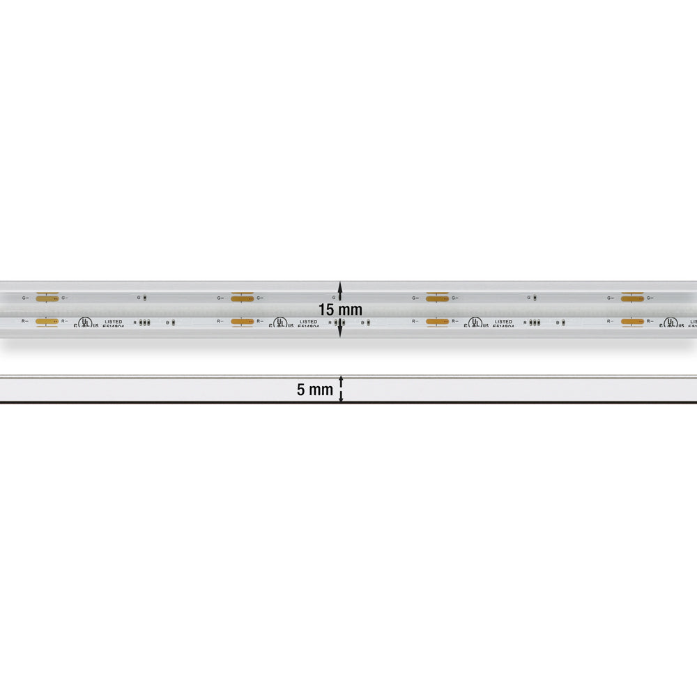 Custom cut Outdoor COB LED Strip Light, 24V 4.5(w/ft) RGB - per foot