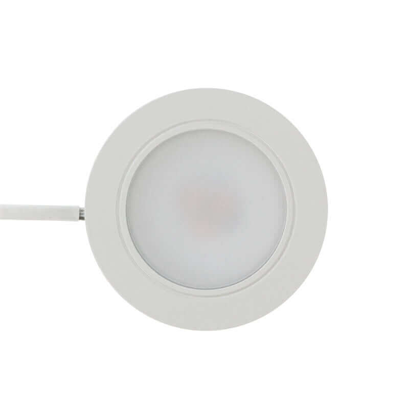VBUN-2R25-1224V-6CCT-White Round Cabinet Light 12-24V 2.7W selectable 6CCT