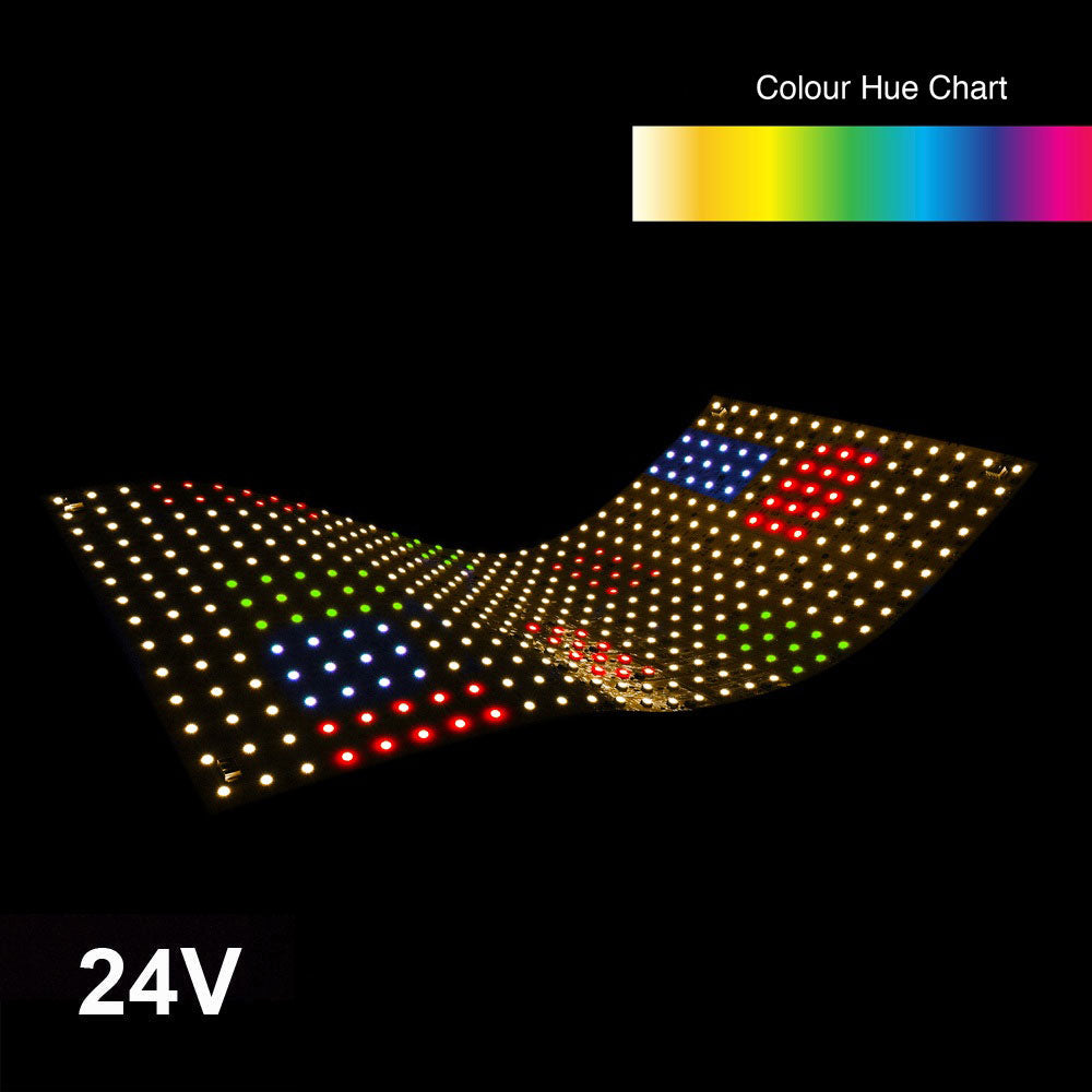 Flexible RGB LED Backlight Sheet - 24V 100W