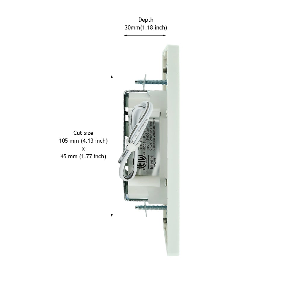 P103-WH-3000K Single Gang Low Voltage LED Step Ligh