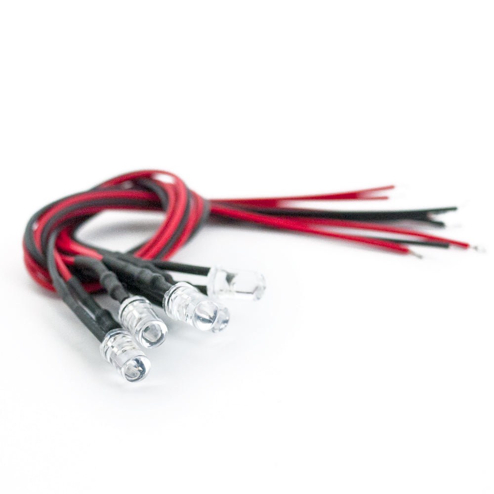 Clear Diode 5mm 12V (Pack of 5)