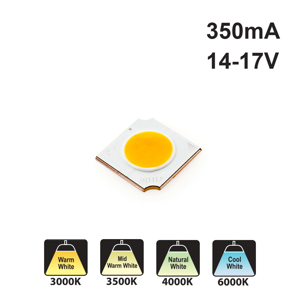 Constant Current COB LED Module, 350mA 5W