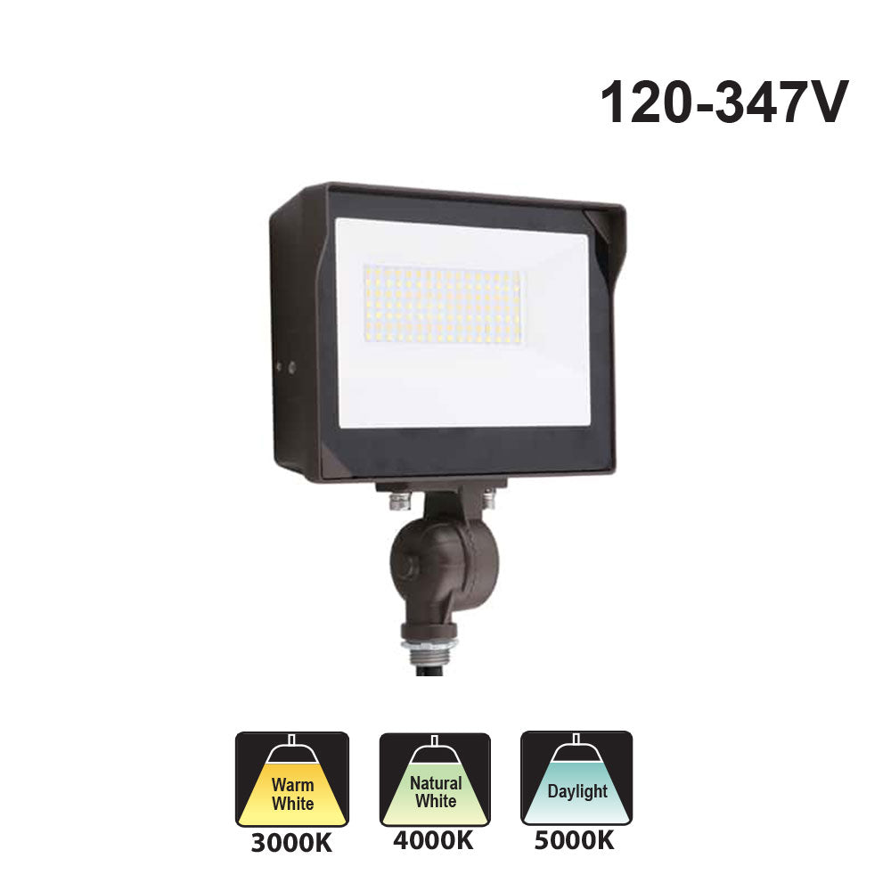 Votatec Multi-Voltage Flood Light AST-FL19-120WBH8DC1-BRPYMW30/40/50 80W, 100W, 120W 120-347V CCT(3K, 4K, 5K)