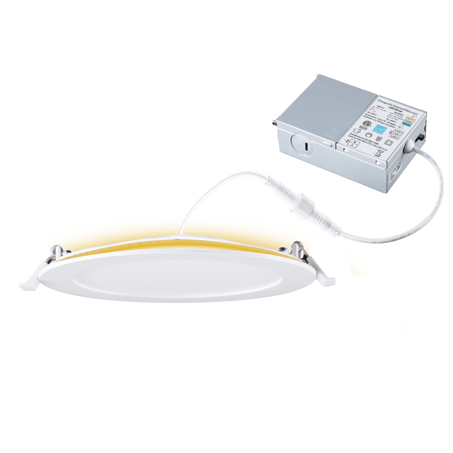 Votatec 6″ Recessed Panel Night Light P02106-NL-12W 120V 12W+3W CCT(2.7K, 3K, 3.5K, 4K, 5K)
