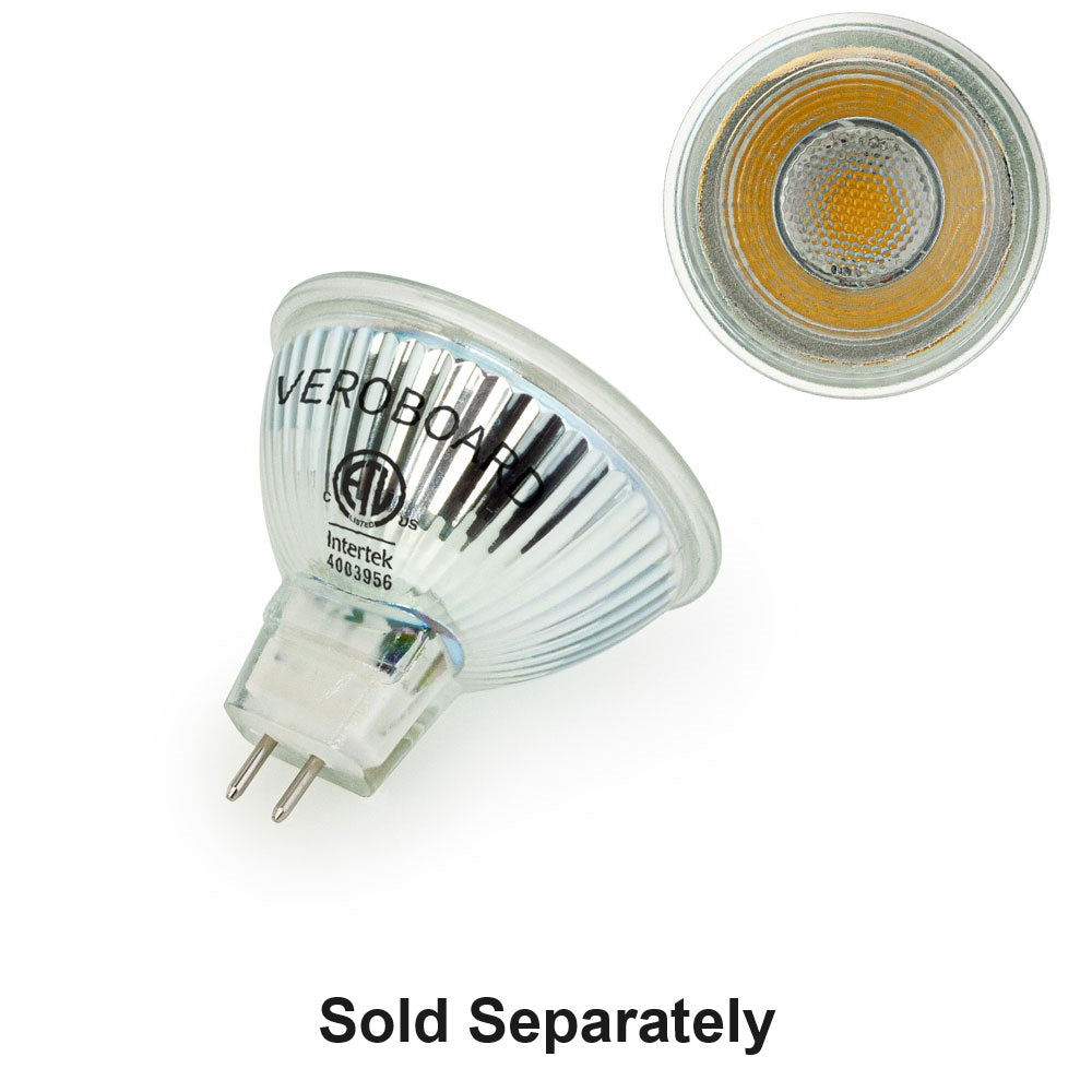 T-57 MR16 Light Fixture (White), 12V 2.75 inch Round White