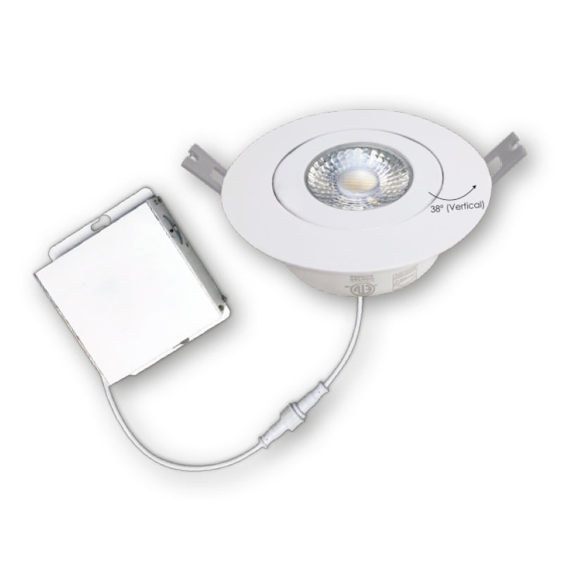 Votatec 4″ Gimbal Airtight -5 way CCT VO-GRP4W10-120-D-5WAY 120V 10W CCT(2.7K, 3K, 3.5K, 4K, 5K)