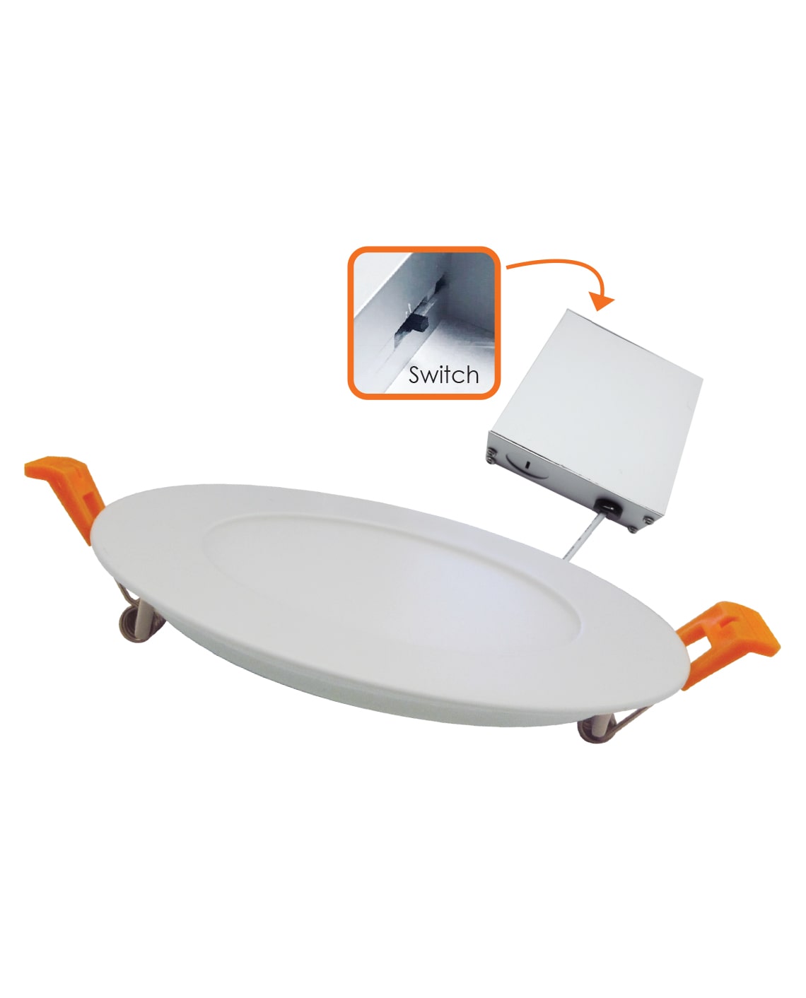 Votatec 4″ Slim Multi-Voltage 5Way CCT VO-RP4W10-347-D-5WAY 120-347V 10W CCT(2.7K, 3K, 3.5K, 4K, 5K)