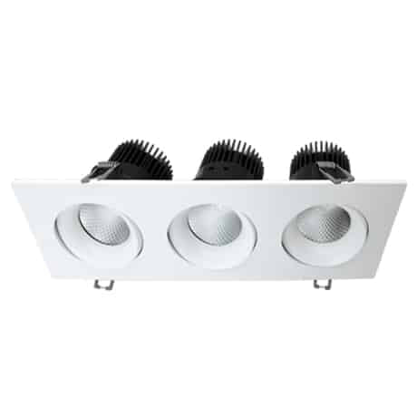 Votatec 3.5″ 3 HEADS Regressed Gimbal 5Way CCT Adjustable VO-SP3.5W12-120-D-5WAY-3H 120V 36W CCT(2.7K, 3K, 3.5K, 4K, 5K)