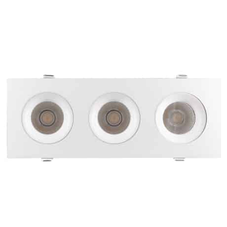 Votatec 3.5″ 3 HEADS Regressed Gimbal 5Way CCT Adjustable VO-SP3.5W12-120-D-5WAY-3H 120V 36W CCT(2.7K, 3K, 3.5K, 4K, 5K)