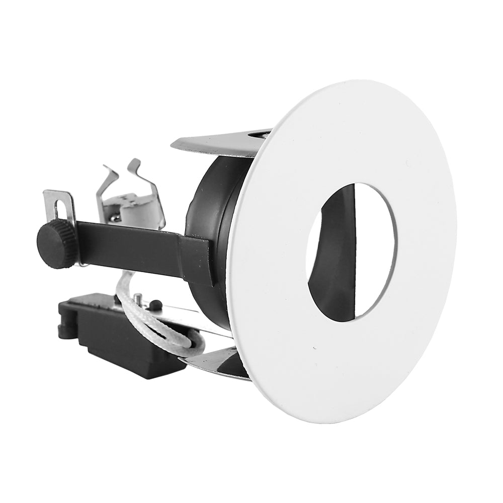 T-56 MR16 Light Fixture (White), 12V 2.75 inch Round White