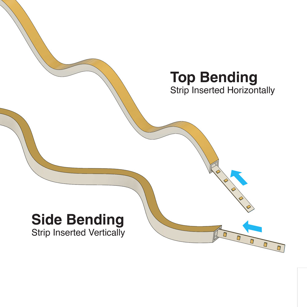 White Silicone Flexible LED Neon channel VBD-N2020-SFD-W