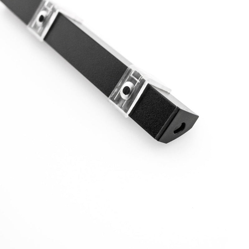 Corner Mount Linear Aluminum LED Channel Black for LED Strips 1Meter(3.2ft) VBD-CH-C2B, Gekpower