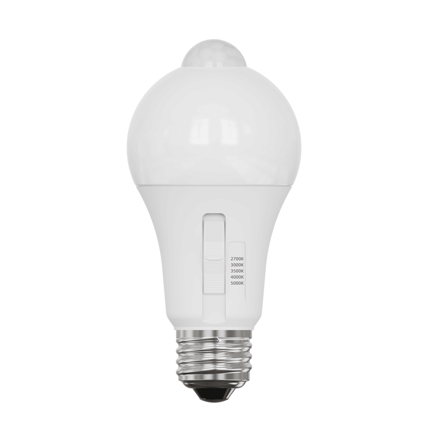 Votatec A19 LED – 5Way CCT Adjustable – PIR Model No.VO-A19W10-120-5Way-D-PIR 120V 10W CCT(2.7K, 3K, 3.5K, 4K, 5K)