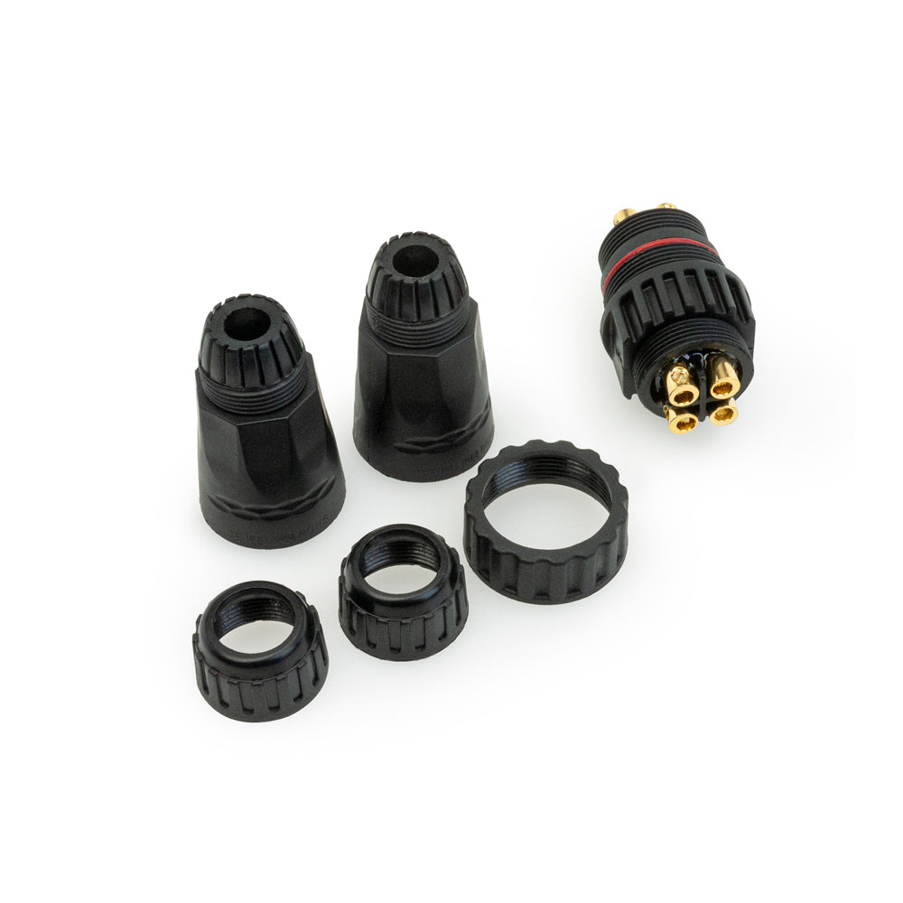 Outdoor Waterproof 2 Way Screw Type Connection Four Contact (RGB), Gekpower