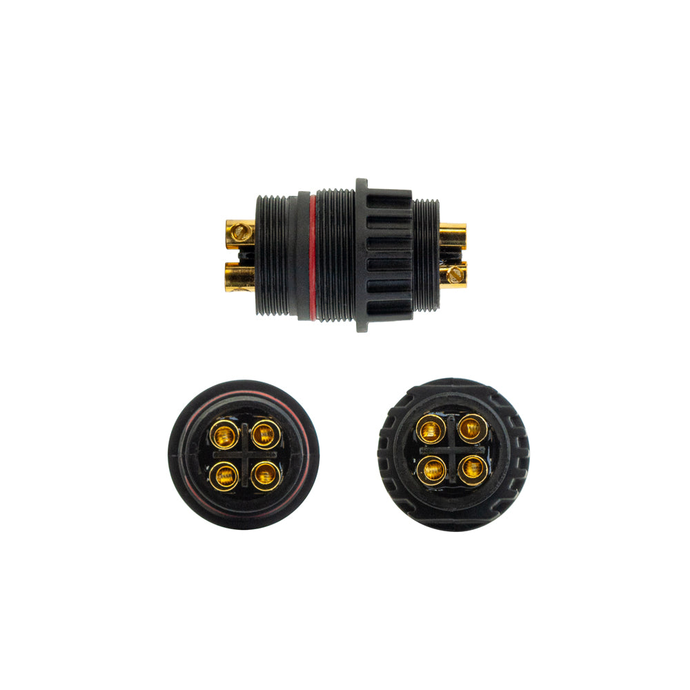 Outdoor Waterproof 2 Way Screw Type Connection Four Contact (RGB), Gekpower