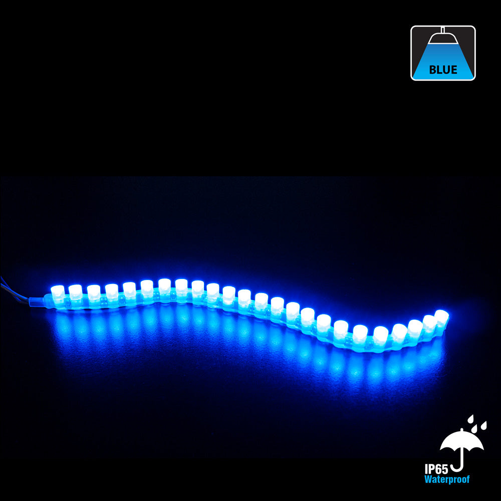 24cm(9.4inch) Great Wall DIP F5 Chip Outdoor LED Strip Light FS-GW-Blue-12, 12V 0.19(w/ft) Blue