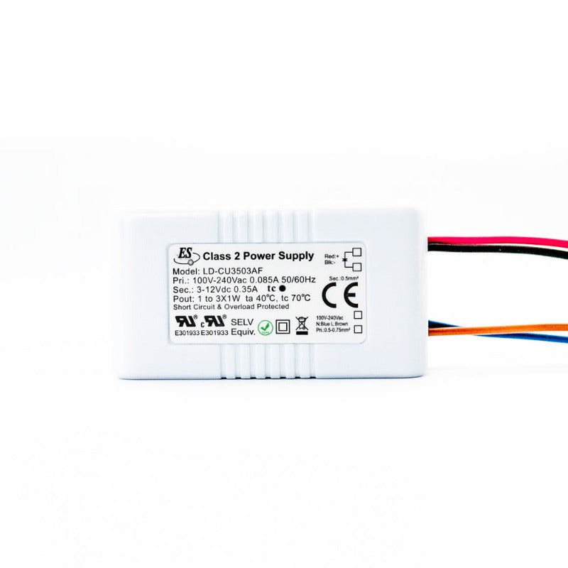 ES LD-CU3503AF Constant Current LED Driver 350mA 3–12V DC, gekpower