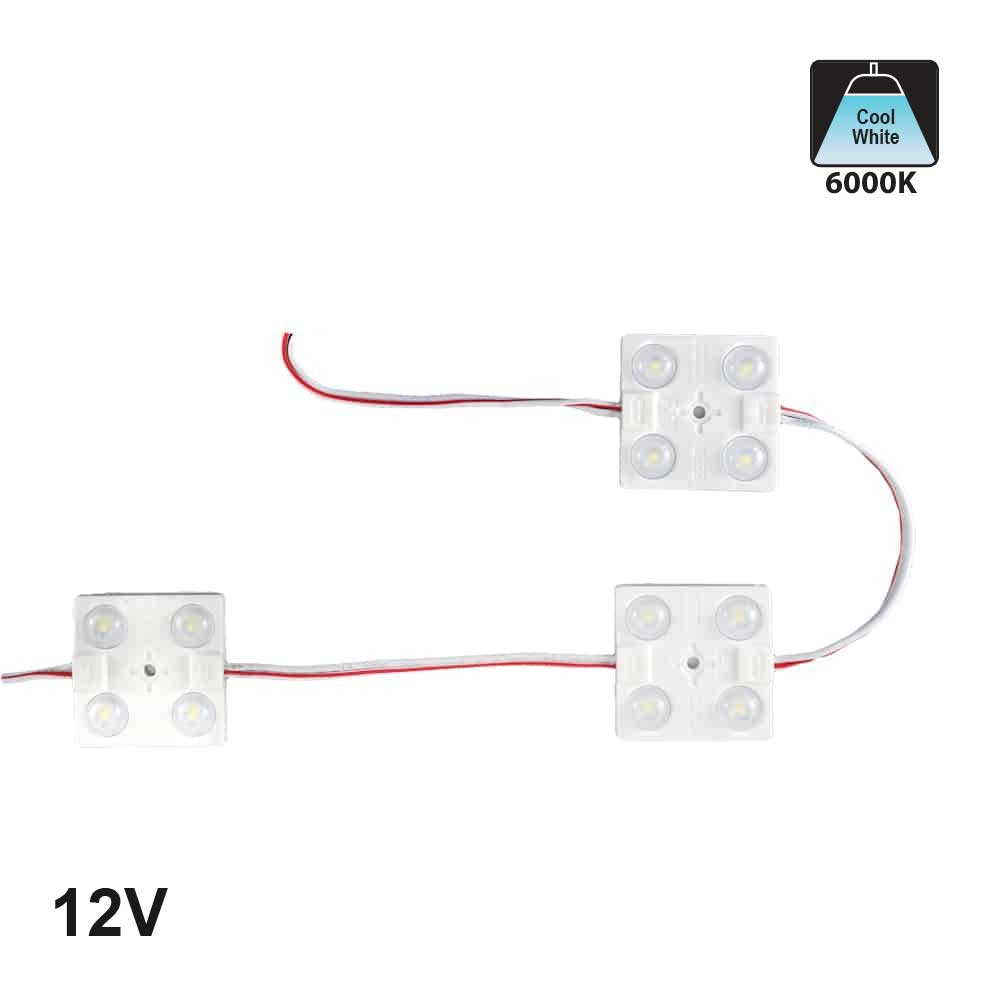Led 12v Sign LED Module Backlighting for sign, 12V 4 LEDs 6000K – Gekpower-Canada