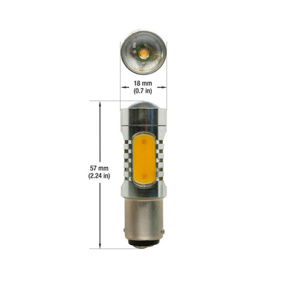 Double Contact Bayonet 1157, 4 x COB 12V 4W 3000K(Warm White)