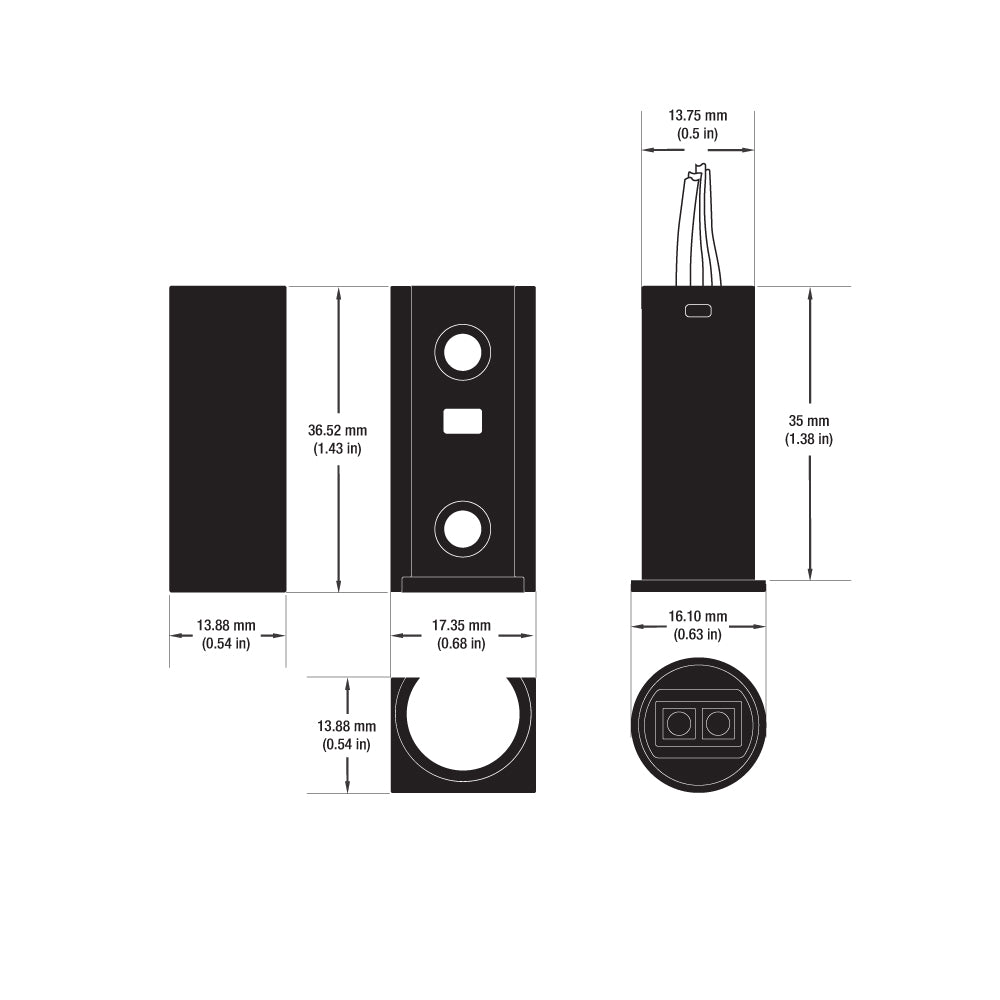 Single Head Door Trigger (IR) Sensor Switch Black Color, gekpower
