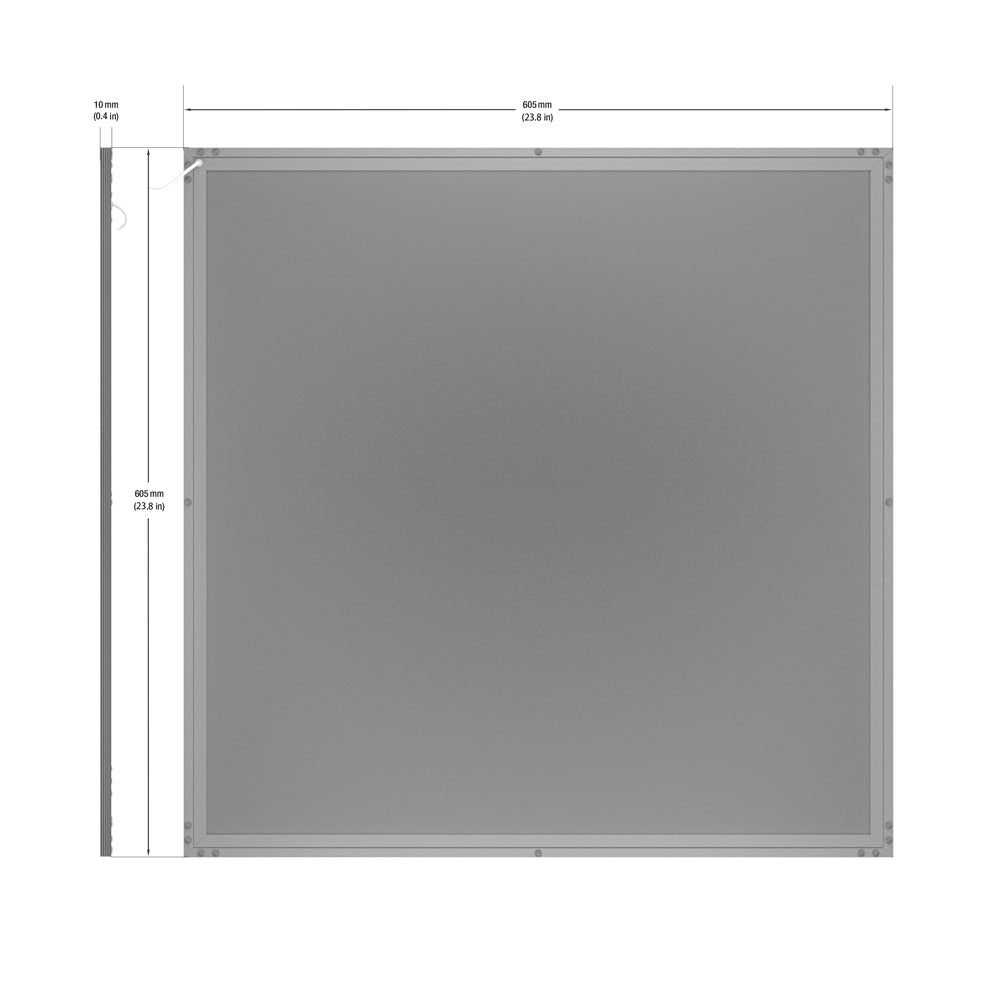 2ft x 2ft 24V Dimmable LED Panel Light 45W 3000K(Warm White), gekpower