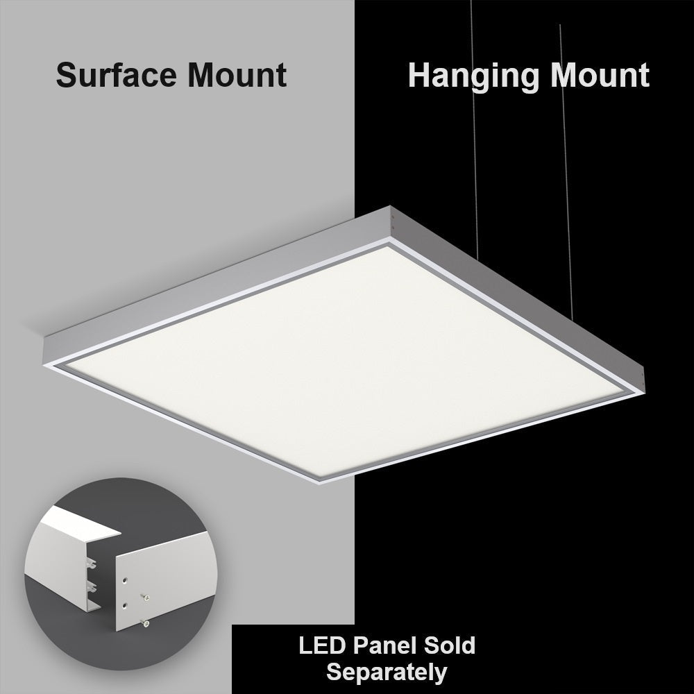 Panel Light Surface Mounting Bracket 2ft x 2ft, gekpower