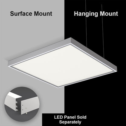 Panel Light Surface Mounting Bracket 2ft x 2ft, gekpower