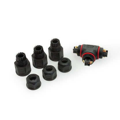 Outdoor Waterproof 3 Way Screw Type Connection Two Contact, gekpower