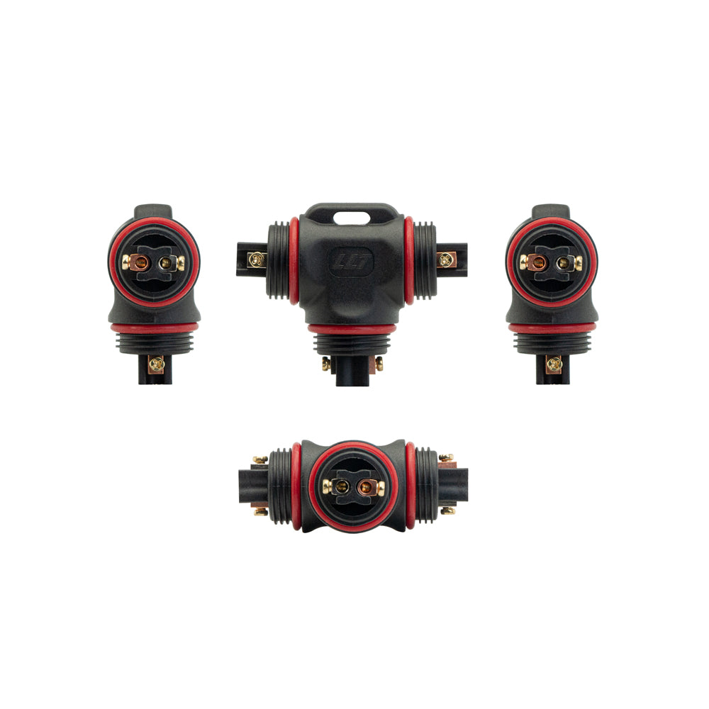 Outdoor Waterproof 3 Way Screw Type Connection Two Contact, gekpower