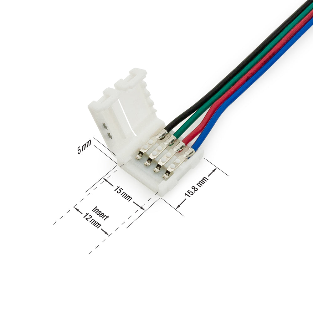 RGB Quick Strip Connector 12mm Solderless