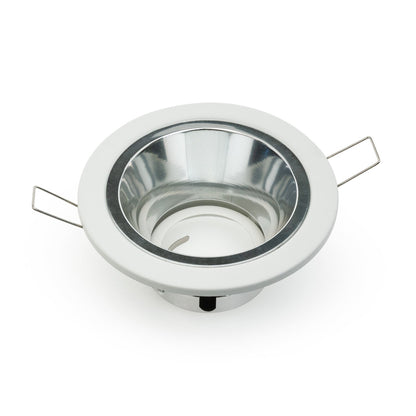 T-53 MR16 Light Fixture (White), 3.5 inch Round Polished Chrome, mr16 fixture, gekpower