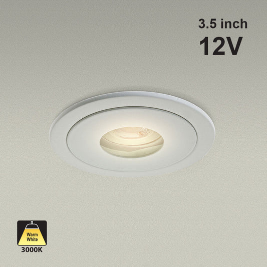 T-71 MR16 Light Fixture (White), 3.5 inch Round White mr16 fixture, gekpower